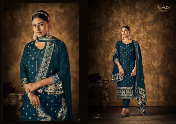 Belliza Saraang Viscose Dola Silk Designer Dress Material Collection 